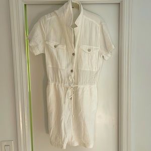Rails white gauze romper